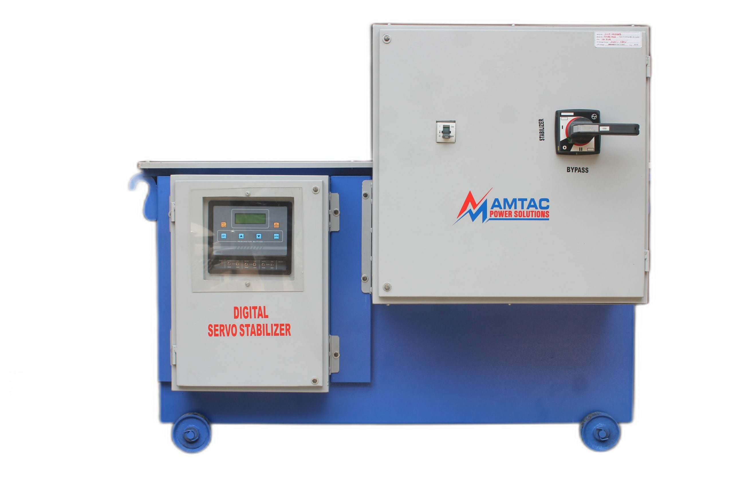 Oil Cooled Servo Voltage Stabilizer AMTAC Power Solution